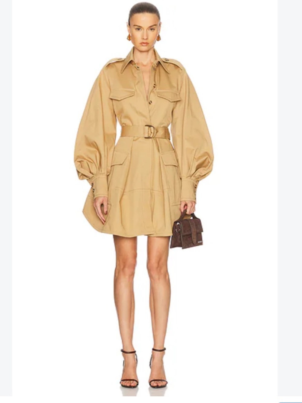 ZIMMERMANN ILLUMINATE CARGO MINI DRESS